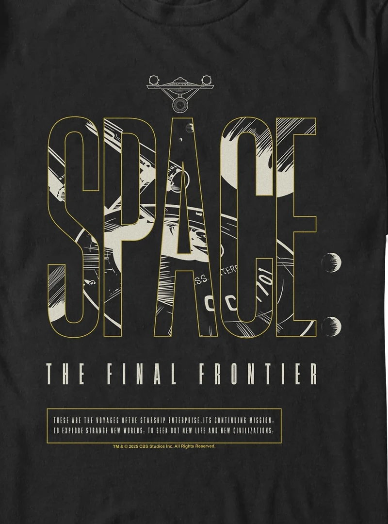 Star Trek Space The Final Frontier Big & Tall T-Shirt