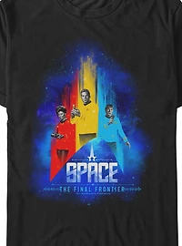 Star Trek Space The Final Frontier Crew Big & Tall T-Shirt