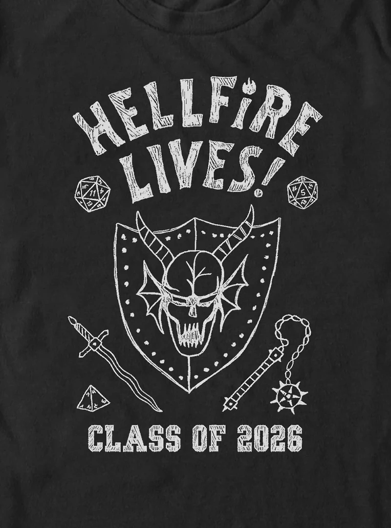 Stranger Things Hellfire lives Marker Big & Tall T-Shirt