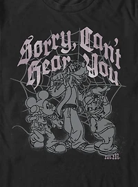 Disney Mickey Mouse Sorry Can't Hear You Big & Tall T-Shirt