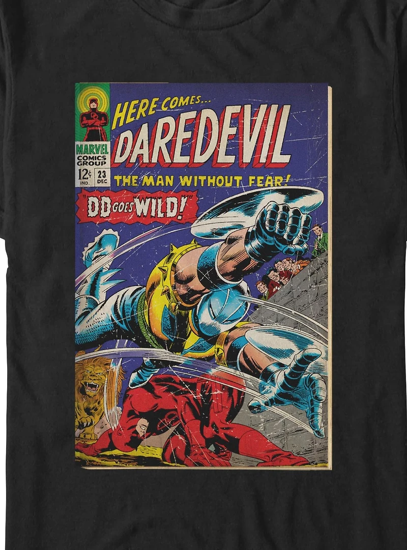 Marvel Daredevil Goes Wild Comic Cover Big & Tall T-Shirt