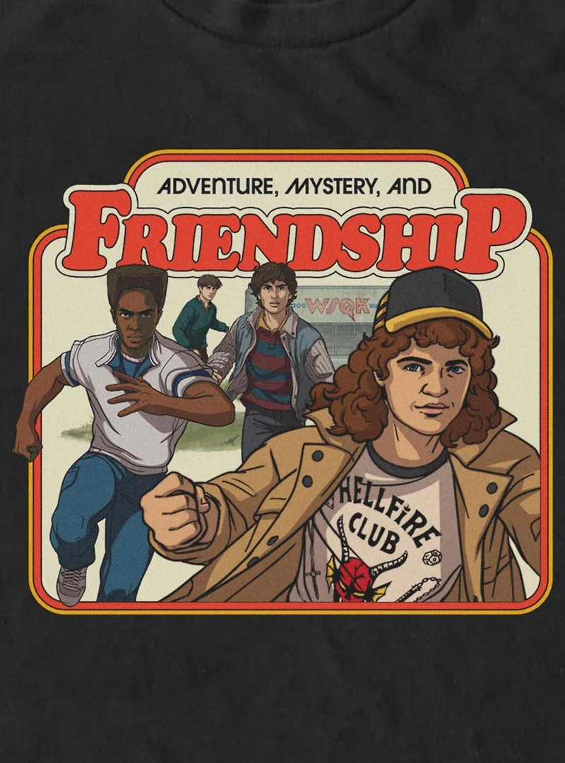 Stranger Things Adventure Mystery And Friendship Big & Tall T-Shirt