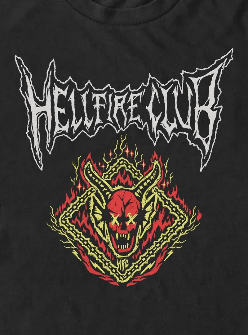 Stranger Things Hellfire Club Flame Icon Big & Tall T-Shirt