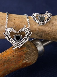 Edward Scissorhands X RockLove Crystal Heart Ring