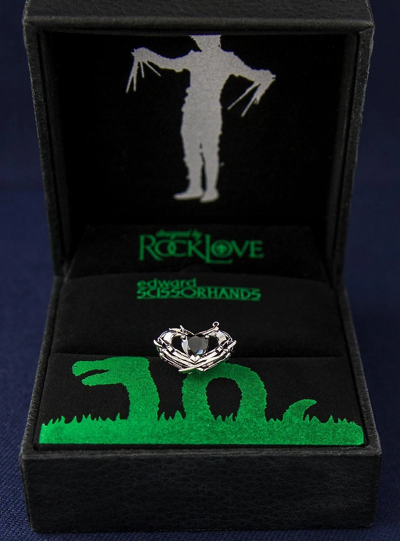 Edward Scissorhands X RockLove Crystal Heart Ring