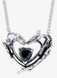 Edward Scissorhands X RockLove Crystal Heart Necklace