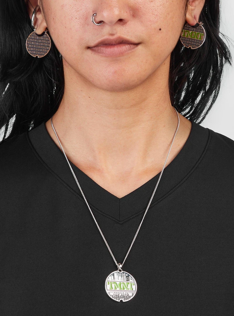 Teenage Mutant Ninja Turtles X RockLove Sewer Lid Hoop Earrings