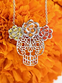 Pixar X RockLove Coco Marigold Sugar Skull Necklace