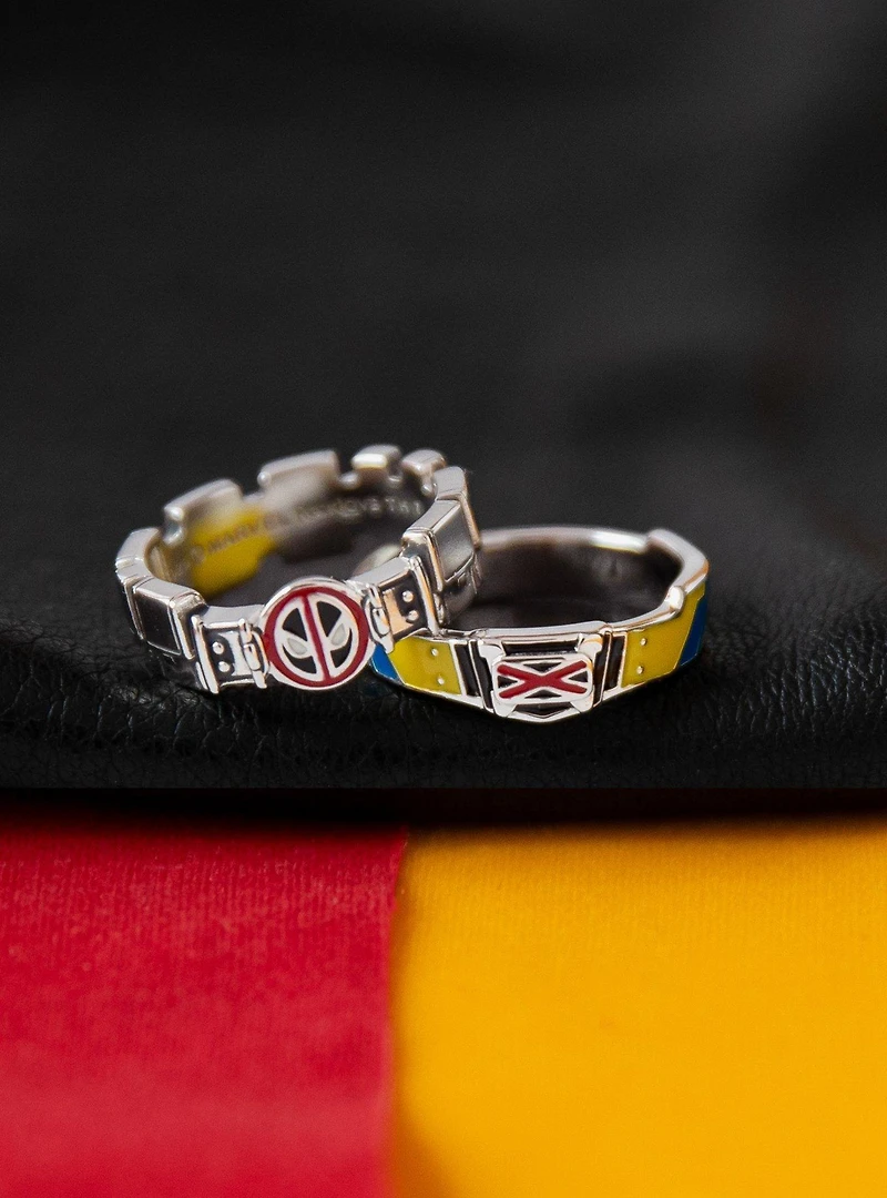 Marvel X RockLove Studios Deadpool And Wolverine Belt Ring