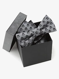 Star Wars Darth Vader Silk Gray Polka Dot Bow Tie and Pocket Square Gift Set