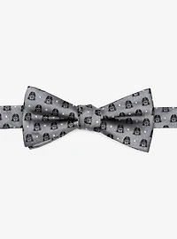 Star Wars Darth Vader Silk Gray Polka Dot Bow Tie and Pocket Square Gift Set