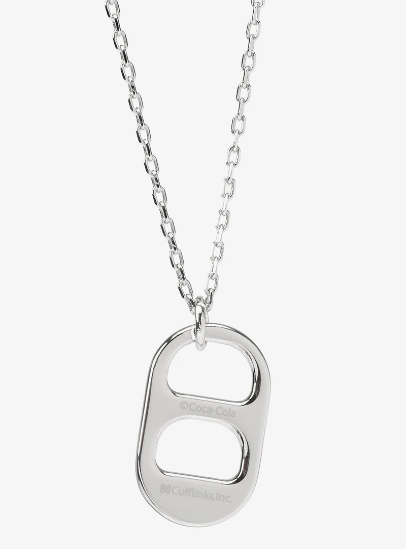 Diet Coke Tab Silver Necklace