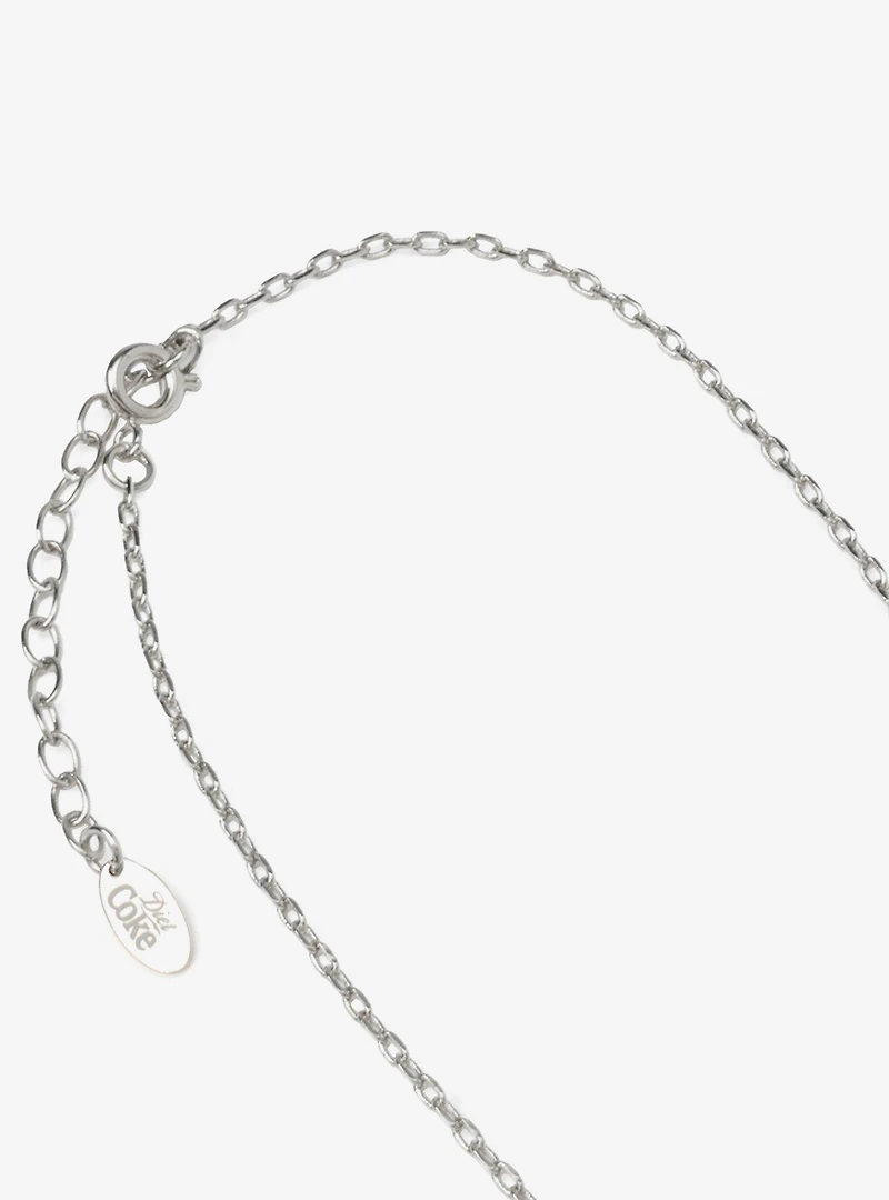 Diet Coke Tab Silver Necklace