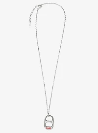 Diet Coke Tab Silver Necklace