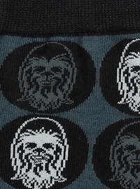 Star Wars Chewbacca Black Dress Socks and Rebel Alliance Starbird Crest Lapel Pin Gift Set