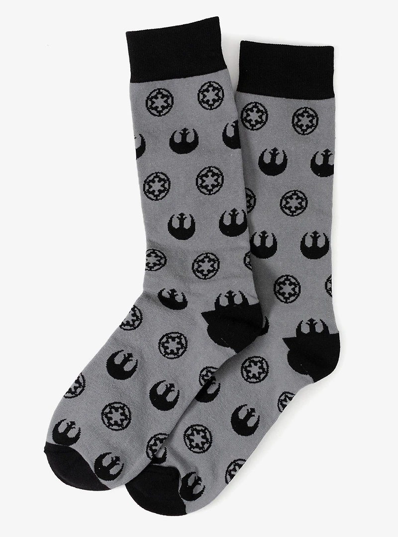 Star Wars Darth Vader Black, White, and Gray Dress Socks and Lapel Pin Gift Set