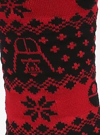 Star Wars Darth Vader Red and Black Holiday Dress Socks and Lapel Pin Gift Set