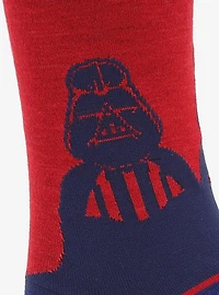 Star Wars Darth Vader Blue and Red Dress Socks and Lapel Pin Gift Set