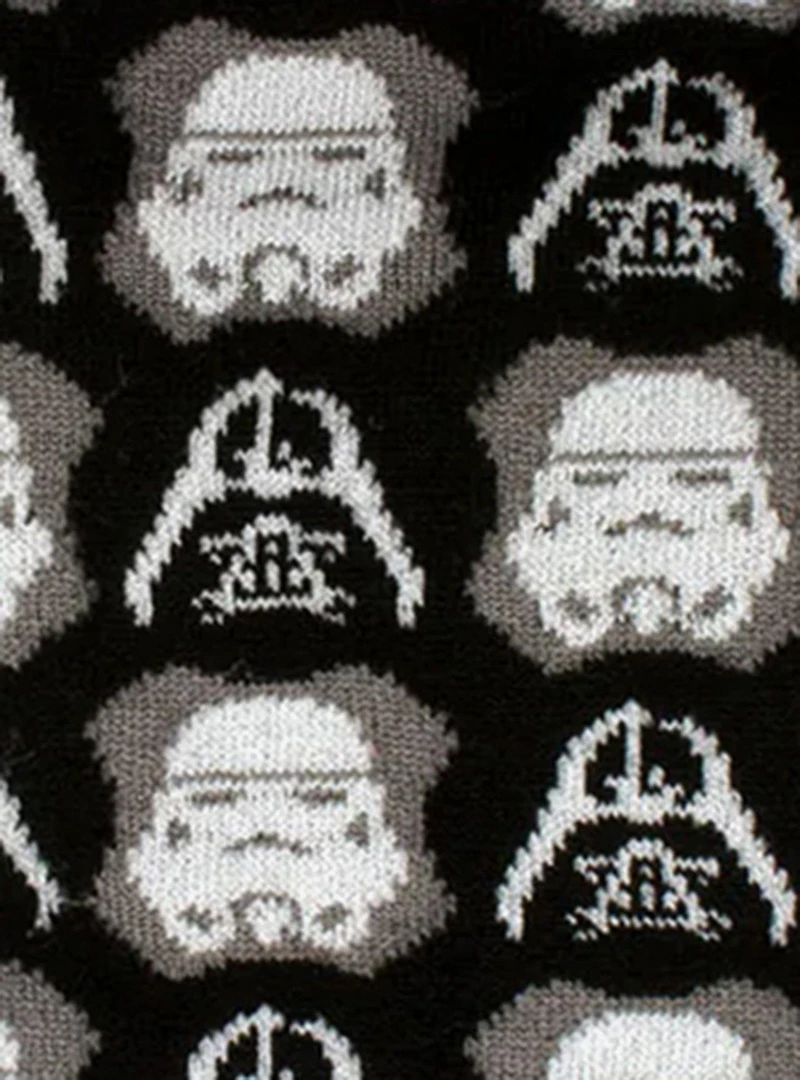 Star Wars Darth Vader and Stormtrooper Black Dress Socks and Darth Vader Lapel Pin Gift Set