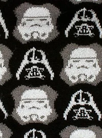 Star Wars Darth Vader and Stormtrooper Black Dress Socks and Darth Vader Lapel Pin Gift Set