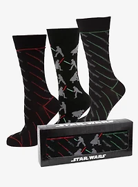 Star Wars Lightsaber Battle Dress Socks and Darth Vader Lapel Pin Gift Set
