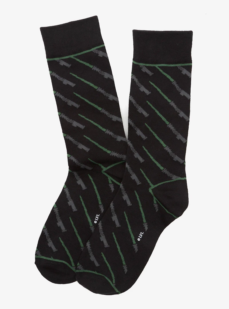Star Wars Lightsaber Battle Dress Socks and Darth Vader Lapel Pin Gift Set