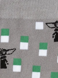 Star Wars Mandalorian and Grogu Gray Dress Socks and Lapel Pin Gift Set