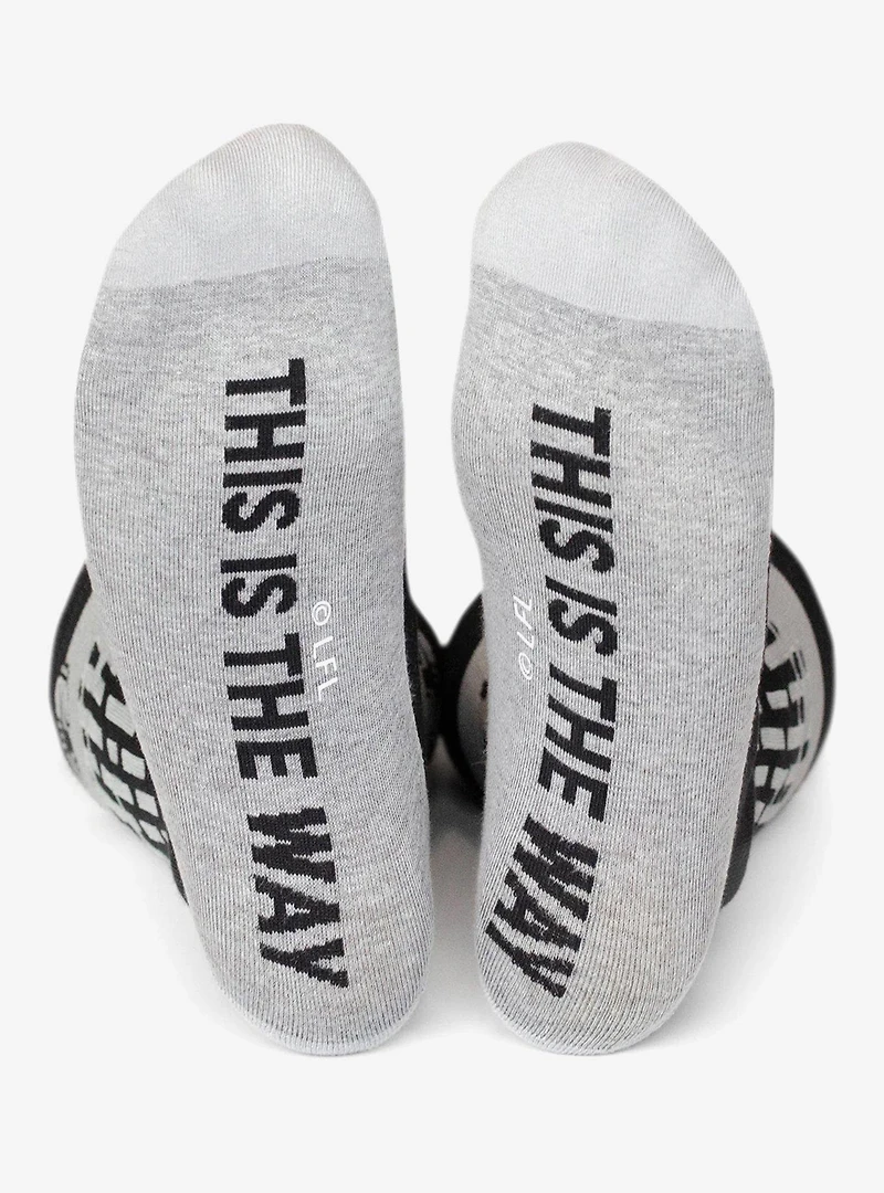 Star Wars Mandalorian "This Is The Way" Dress Socks and Lapel Pin Gift Set