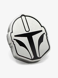 Star Wars Mandalorian Navy Checkered Dress Socks and Lapel Pin Gift Set