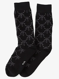 Star Wars Mandalorian Dress Socks 3-Pack and Mythosaur Lapel Pin Gift Set