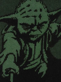 Star Wars Yoda Green Dress Socks and Jedi Order Crest Lapel Pin Gift Set