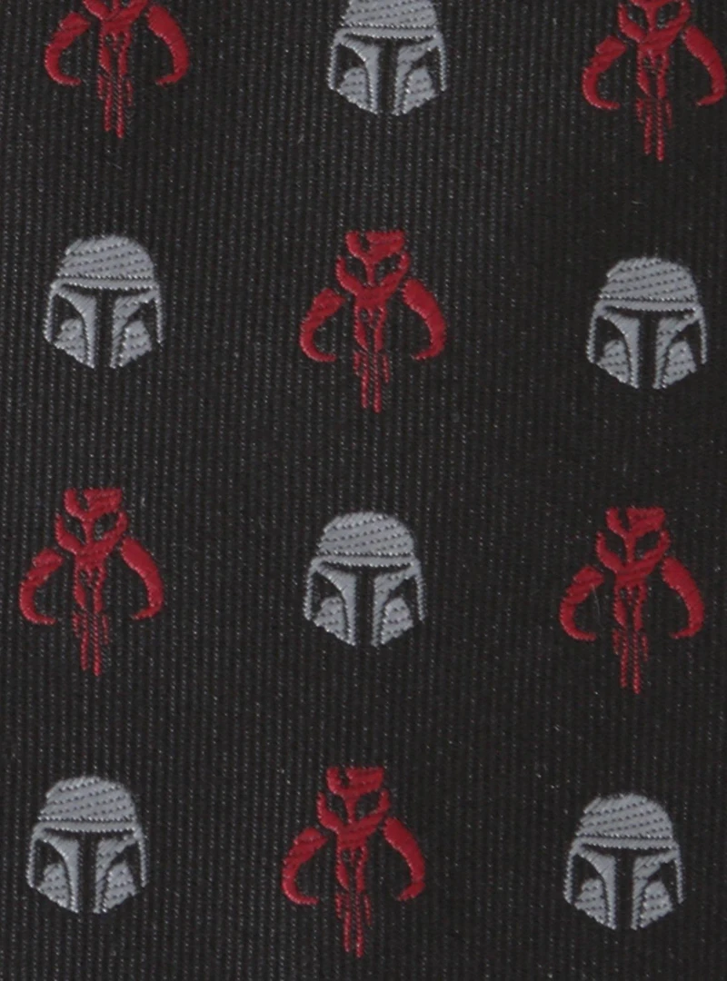 Star Wars Mandalorian & Mythosaur Big & Tall Red Black Tie