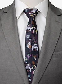 Disney Villains Dark Pattern Men's Tie