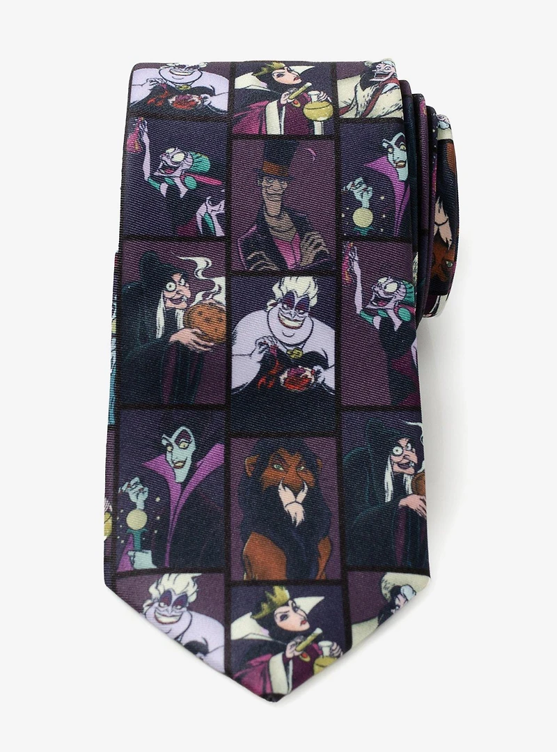 Disney Villains Dark Pattern Men's Tie