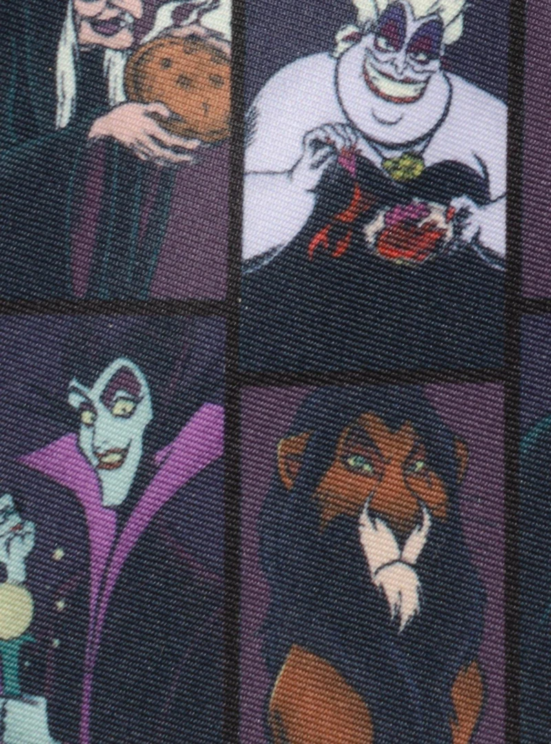 Disney Villains Dark Pattern Men's Tie