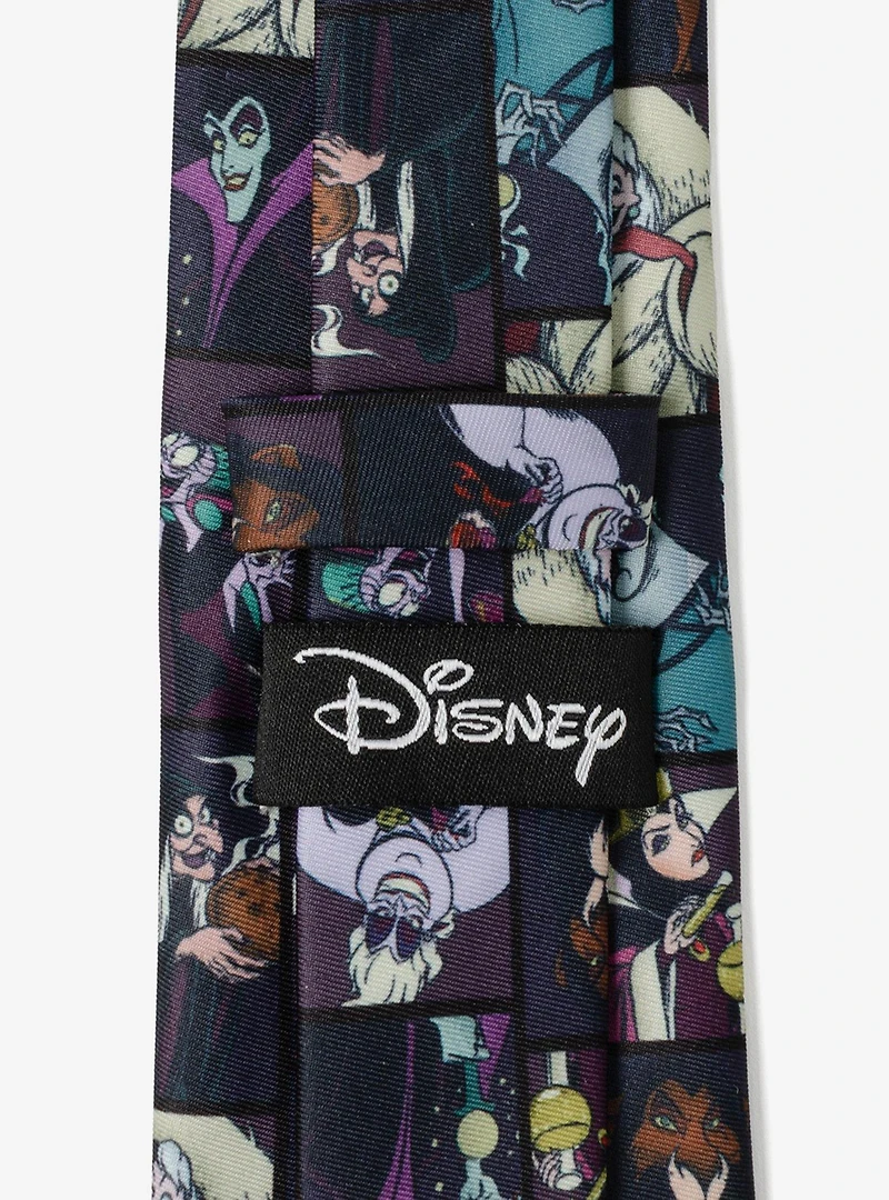 Disney Villains Dark Pattern Men's Tie