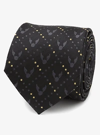 Harry Potter Golden Snitch Silk Black Necktie Gift Set