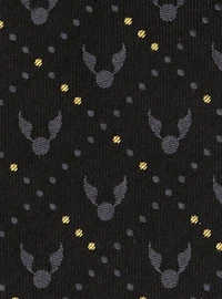 Harry Potter Golden Snitch Silk Black Necktie Gift Set