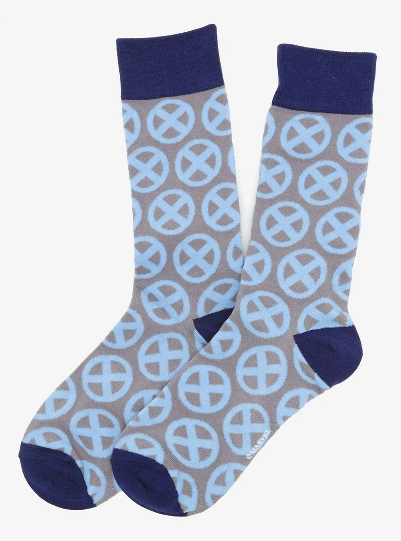 Marvel X-Men Socks 3 Pack with Lapel Pin Gift Set
