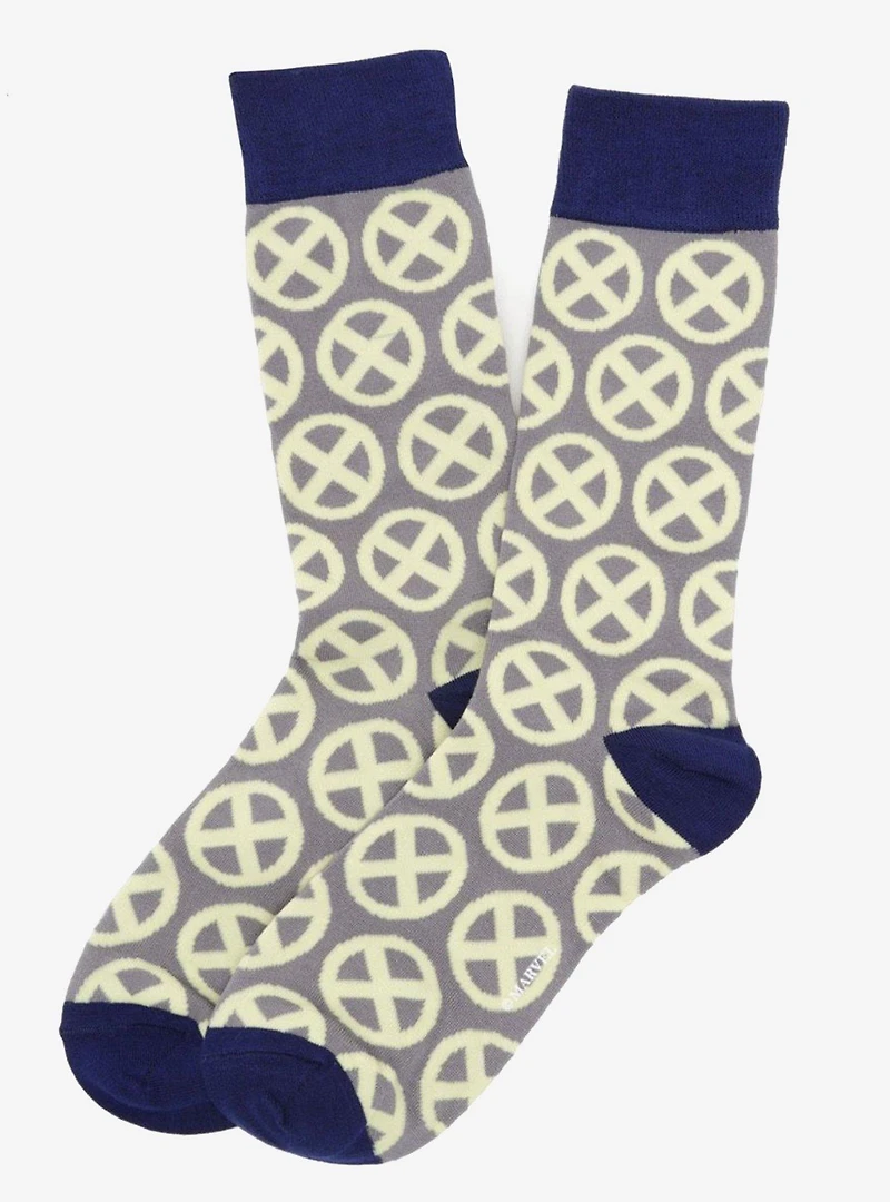 Marvel X-Men Socks 3 Pack with Lapel Pin Gift Set