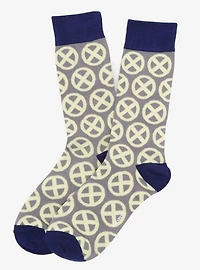 Marvel X-Men Socks 3 Pack with Lapel Pin Gift Set