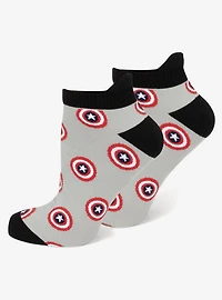 Marvel Captain America Ankle Socks 3-Pack and Lapel Pin Gift Set