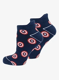 Marvel Captain America Ankle Socks 3-Pack and Lapel Pin Gift Set