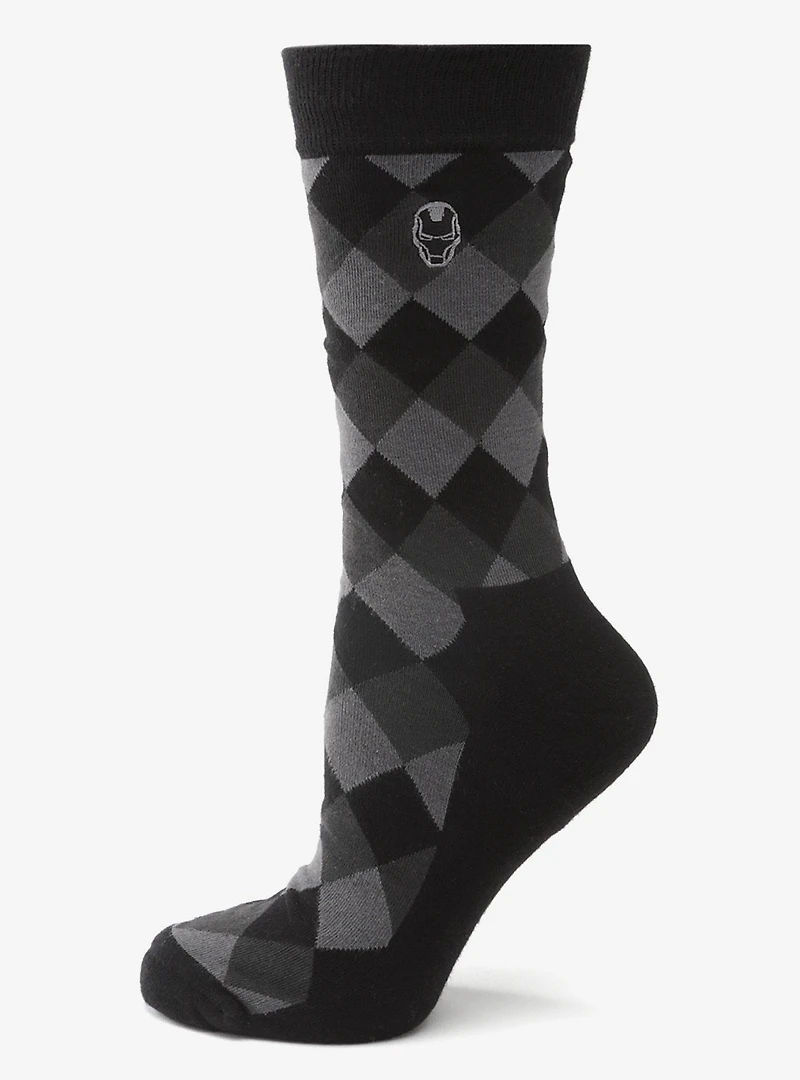 Marvel Iron Man Argyle Black Gift Set