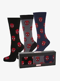 Marvel Spider Man 3 Pack Socks and Lapel Pin Gift Set