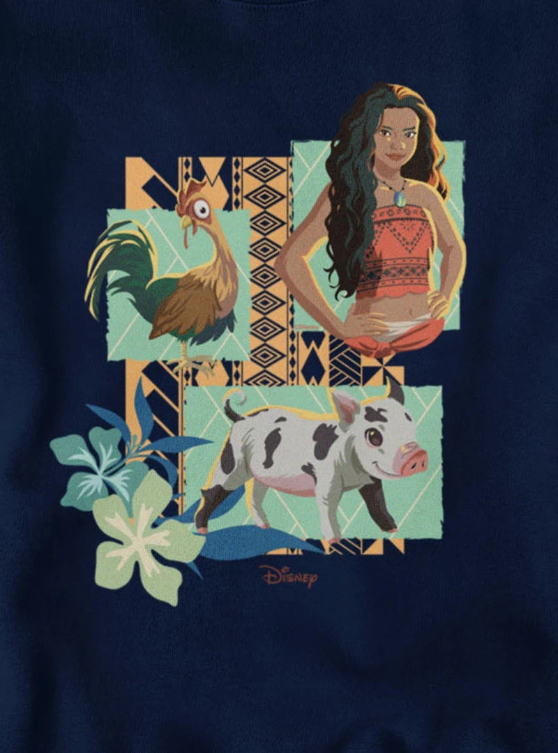 Disney Moana Hei And Pua Panels Sweatshirt