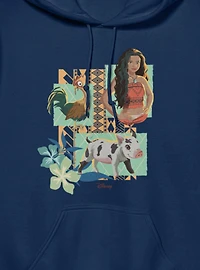 Disney Moana Hei And Pua Panels Hoodie