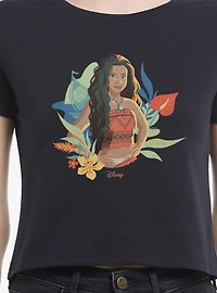 Disney Moana Floral Portrait Women Baby T-Shirt