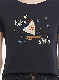 Disney Moana Follow The Stars Boat Women Baby T-Shirt Box Lunch Exclusive
