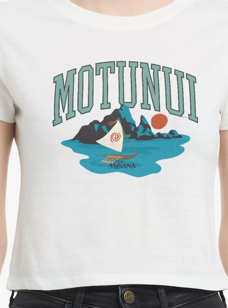 Disney Moana Motunui Boat Horizon Women Baby T-Shirt Box Lunch Exclusive